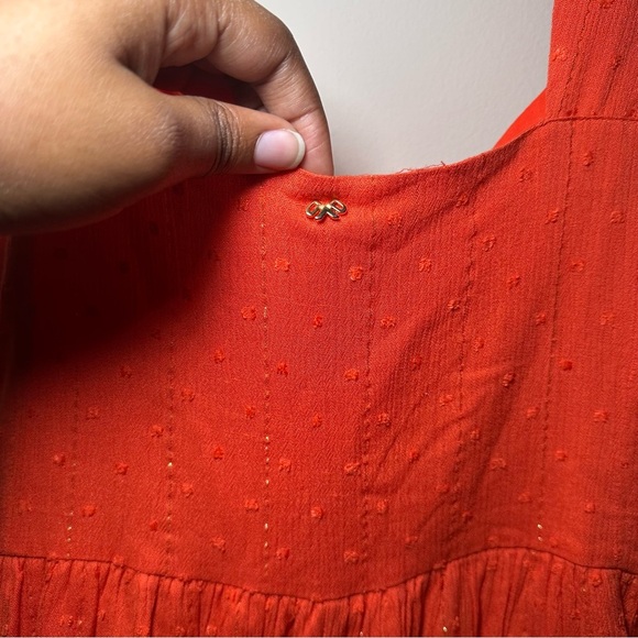 PQSwim Everly Romper Vibrant Orange Flowy Summer Vacation Resortwear Staple XS/S - Picture 14 of 16